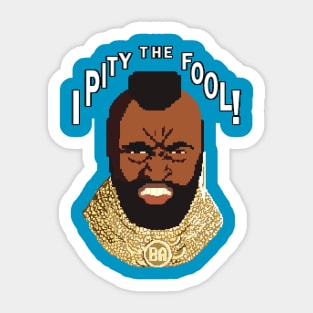 8-bit 80's - Mr. T Sticker